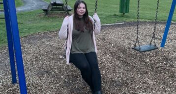 Girl on a swing