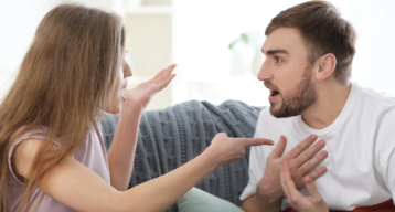 two people arguing